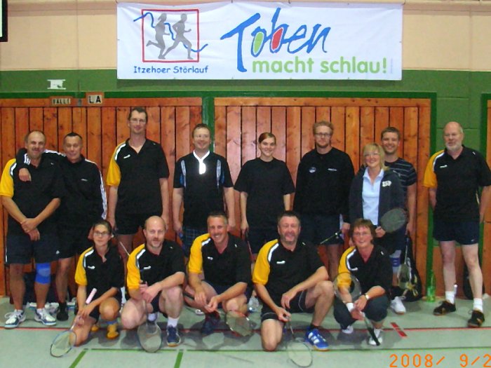 Badminton-Hobbymannschaft des MTV Itzehoe in Münsterdorf