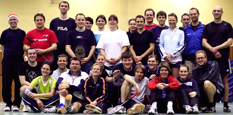 Badminton-Weihnachtsfeier des MTV Itzehoe in Münsterdorf