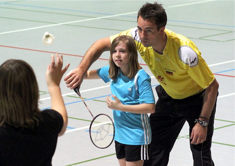 Badminton-Training mit Kristof Hopp beim Sport-Club Itzehoe