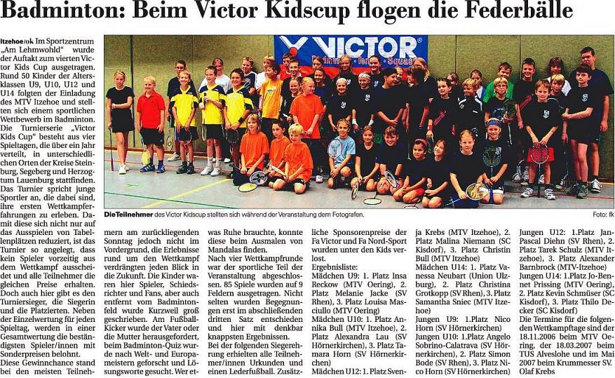 Victor-Kids-Cup 2006 beim MTV Itzehoe