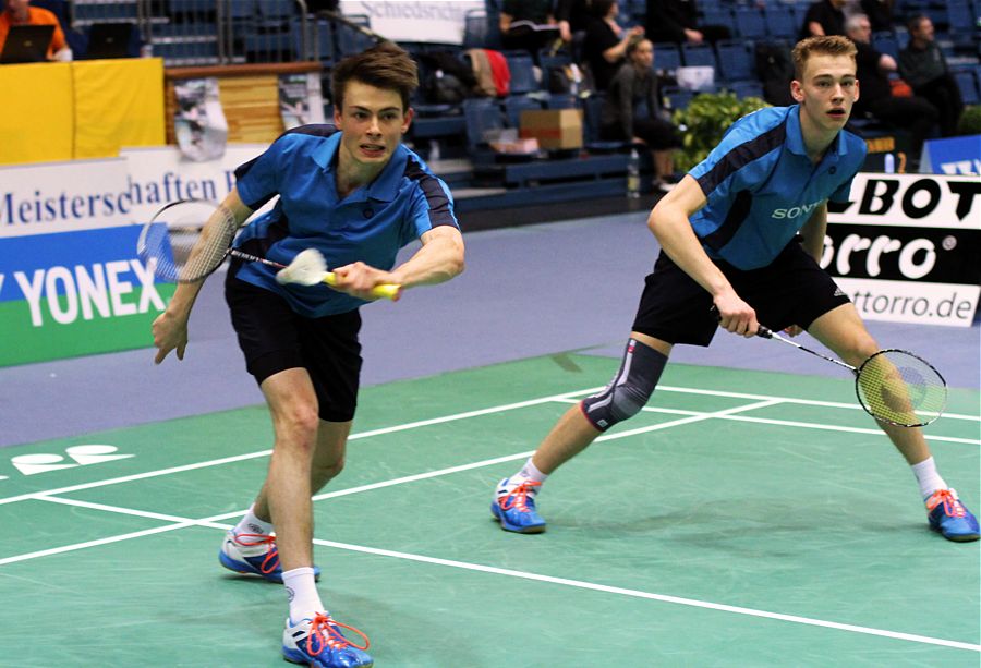 Hannes Gerberich und Patrik Scheiel, © Badmintonfotos von Frank Kossiski