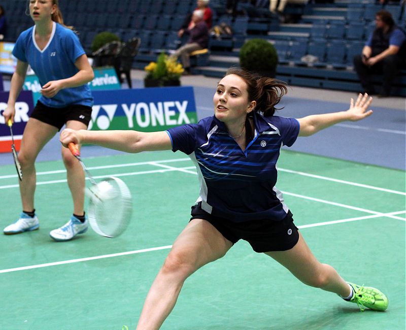 Runa Plützer und Annalena Diks, © Badmintonfotos von Frank Kossiski