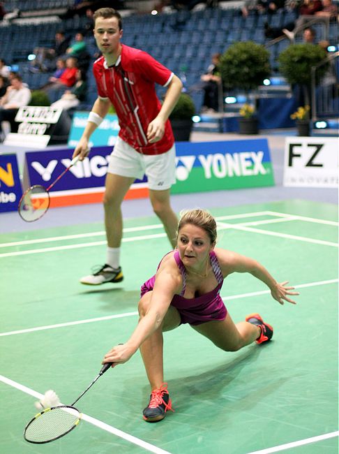 Yvonne Bitomsky und Christian Bald, © Badmintonfotos von Frank Kossiski