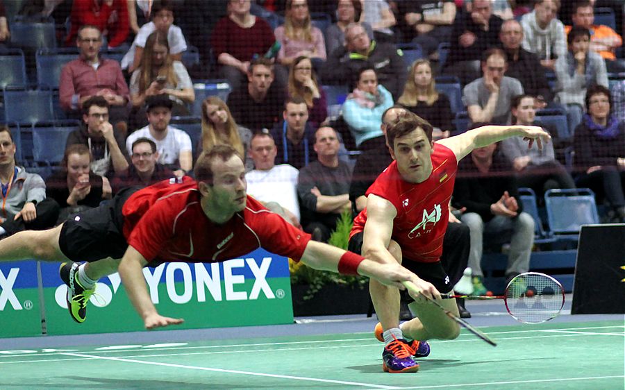 Daniel Benz und Andreas Heinz, © Badmintonfotos von Frank Kossiski