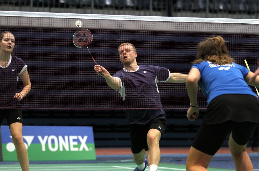 Bjarne Geiss und Emma Moszczynski, © Badmintonfotos von Frank Kossiski