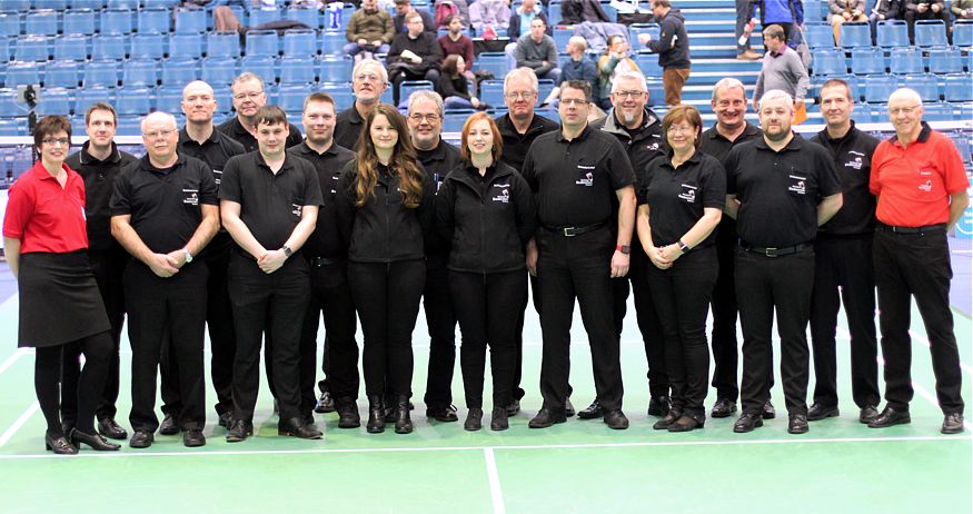 Die Schiedsrichter/innen und Referees, © Badmintonfotos von Frank Kossiski