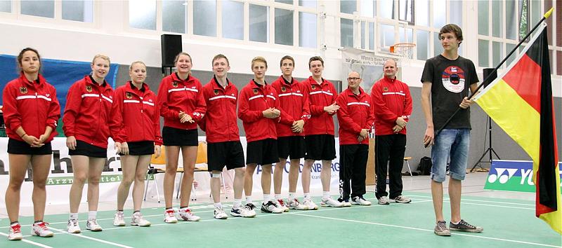 Badminton-Länderspiel U 19 Deutschland - Dnemark am 25.08.2011 in Vechta, © Fotos von Frank Kossiski