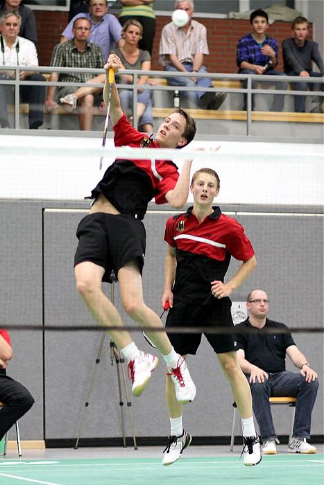 Badminton-Länderspiel U 19 Deutschland - Dnemark am 25.08.2011 in Vechta, © Fotos von Frank Kossiski