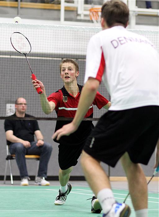 Badminton-Länderspiel U 19 Deutschland - Dnemark am 25.08.2011 in Vechta, © Fotos von Frank Kossiski