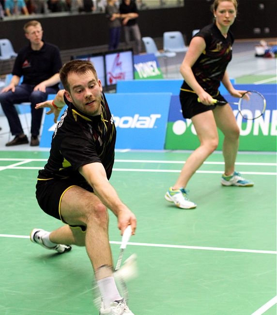 Isabel Herttrich und Peter Ksbauer, © Badmintonfotos von Frank Kossiski