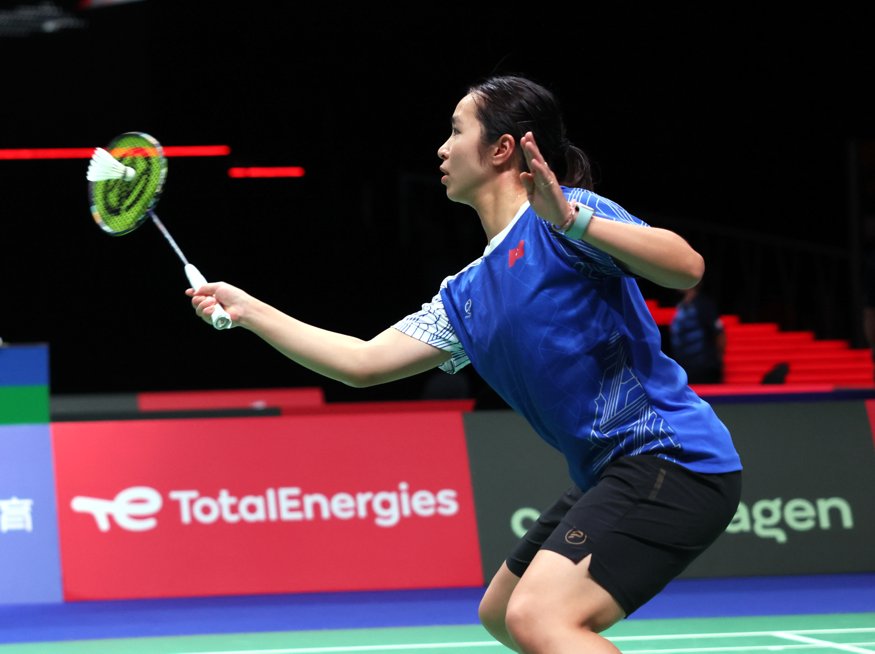 Badminton: TotalEnergies BWF World Championships 2023 August 21-27, Copenhagen, Royal Arena, Denmark, © Badmintonphotos von Frank Kossiski